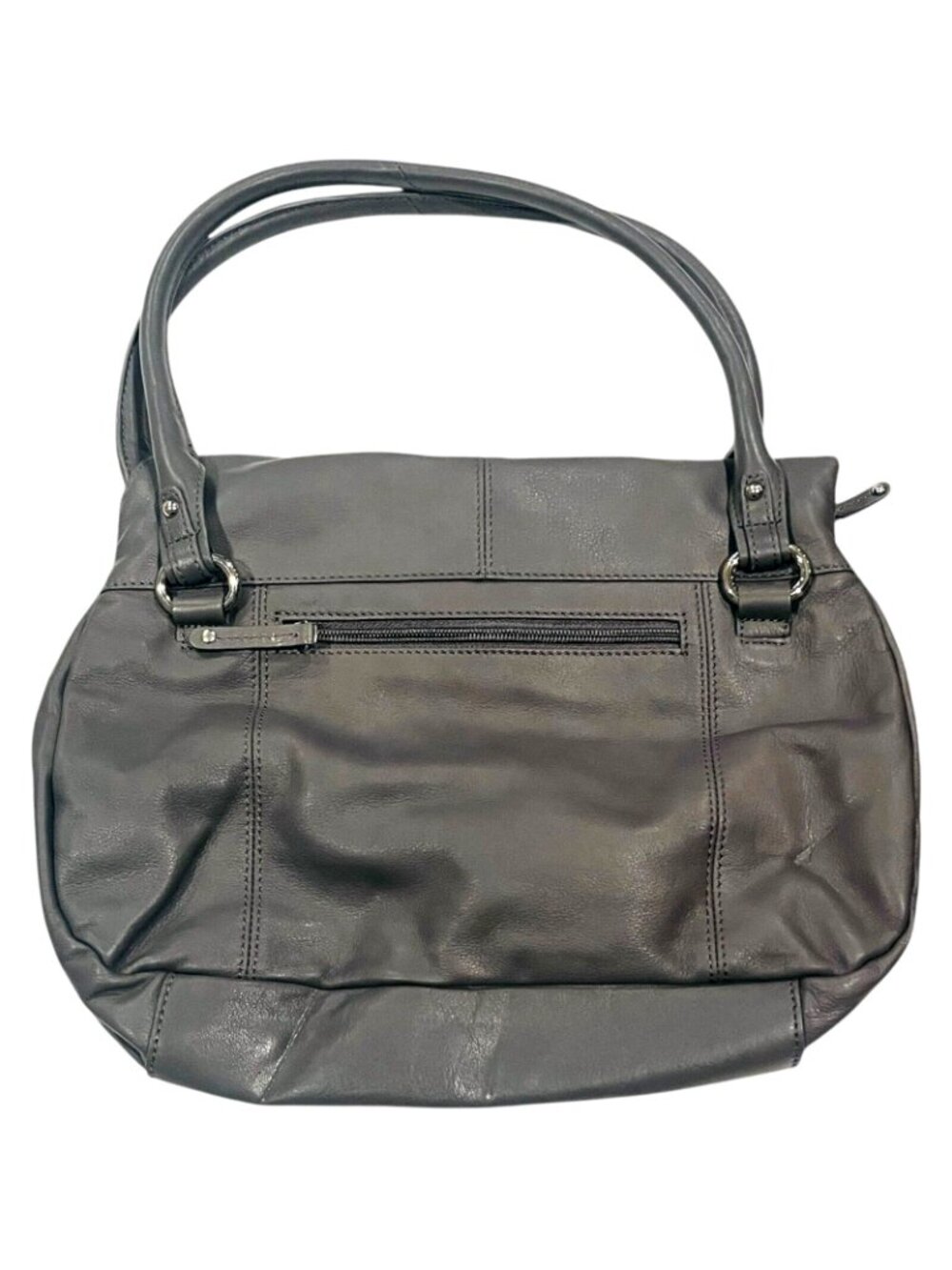 TIGNANELLO Genuine Leather Gray / Grey Women's Purse - NEW - Picture 5 of 7